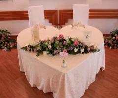 Tavolo per gli sposi