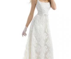 Abito da sposa con dettagli in pizzo - Modello Emozione