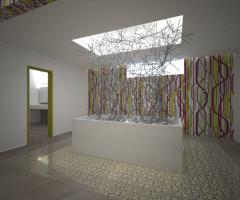 Villa Aristea - Progetto hall della villa