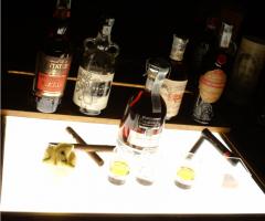 Rum Corner - Tavola illuminata degustazione