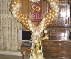Cuore celebrativo per 50 anni di matrimonio