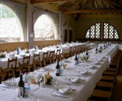 Sala fienile per ricevimento di matrimonio