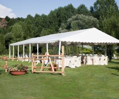 Gazebo in giardino per il matrimonio