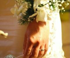 Braccialetto con rose e gipsofila