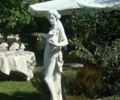 Dettaglio del giardino della location di matrimonio