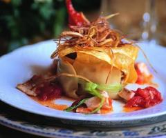 Dettaglio di una pietanza e del suo stupendo impiattamento