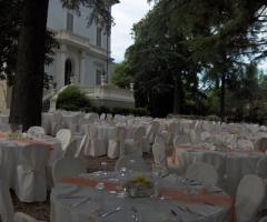 allestimento in giardino