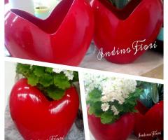 Indino Fiori - Vasi originali a forma di cuore