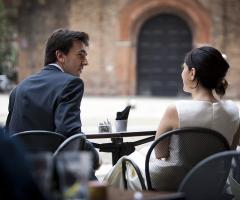 Un attimo di relax per gli sposi