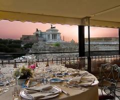 Terrazza panoramica per il matrimonio a Roma