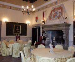 Sala con camino per il matrimonio