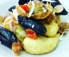 Ristorante Aquamarina - Culurgiones con frutti di mare