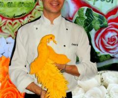 Luca Viel - Frutta scolpita per il matrimonio