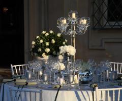 Mise en place romantica per il matrimonio