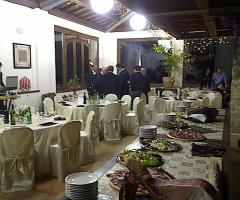 Sala allestita per ricevimento