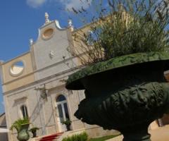 Particolare della facciata della location di nozze