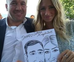 Caricature Charlotte - Ritratti e caricature dal vivo per matrimoni a Verona