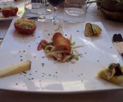 Delicato antipasto al ristorante Crapa Licca