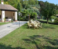 Giardino del ristorante per il matrimonio a Vicenza