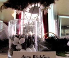 Allestimento matrimonio con piume