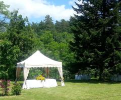 Gazebo per buffet in giardino