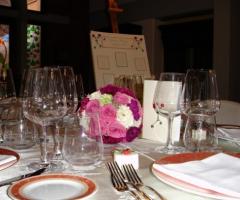 Centrotavola per il ricevimento di matrimonio