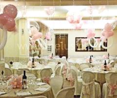 Decorazione di ciucci trasparenti per battesimo