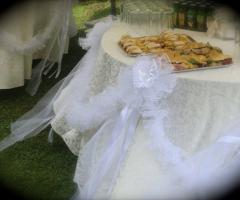 Decorazione con cuori intessuto per il sì