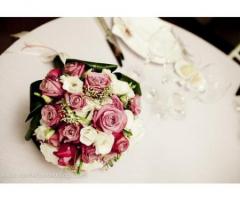 Bouquet di rose fucsia