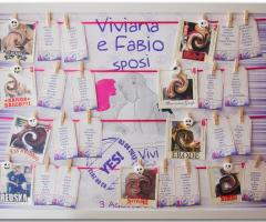 Tableau tema fuxia, teschietti - Vision Wed