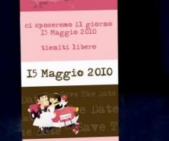 Save the Date per il matrimonio