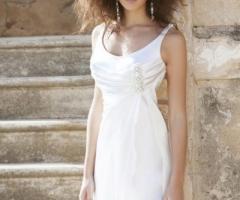 Angela Pascale Spose - Abito da sposa scivolato con dettagli preziosi sul seno