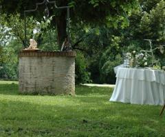 Giardino del Ristorante Malga Verde a Vicenza
