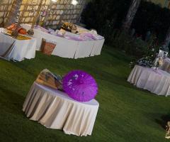 Dettaglio tavolo presso Villa Parco dei Principi