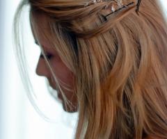 Un momento riflessivo prima dell'evento.