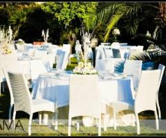Allestimento per il ricevimento di matrimonio