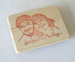 Pearls to Pigeons - Ritratto di coppia su partecipazioni