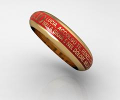 Lady Kimberley Bottega Orafa -  Fede promesse smalto rosso