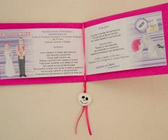 Menù, tema fuxia, teschietti - Vision Wed