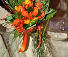 Bouquet rose arancioni