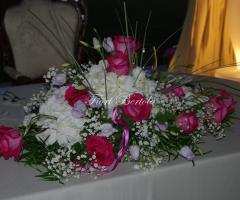 Centrotavola tavolo sposi - Fiori Bertola