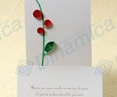 Annuncio con elemento decorativo tridimensionale