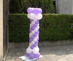 Palloncini lilla per il matrimonio