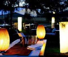 Illuminazione della location di nozze - Agriturismo Hornos