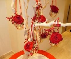 Decorazione floreale per il matrimonio