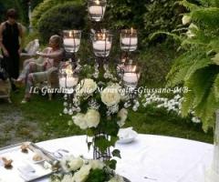 Centrotavola per il ricevimento di matrimonio