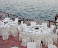 Ricevimento di matrimonio al mare