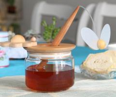 Bomboniera barattolo per il miele realizzato da Legnomagia