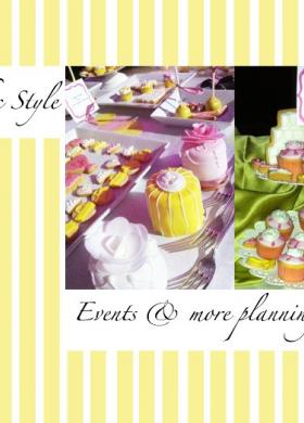 Allestimento Shabby Chic Style del tavolo dei dolci curato da Events & More di Kelly Evans