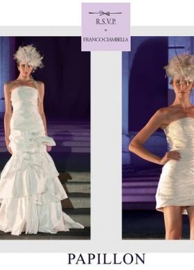 Abito a sirena con scollo dritto - Modello Papillon
